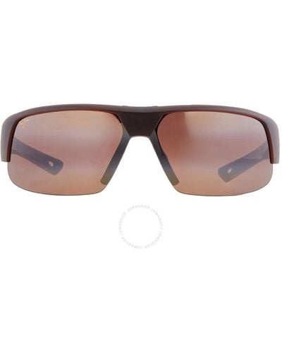 Maui Jim Switchbacks Hcl Wrap Sunglasses H523-26m 68 - Brown