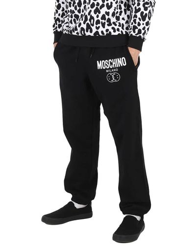 Moschino Smiley Logo Track Trousers - Black