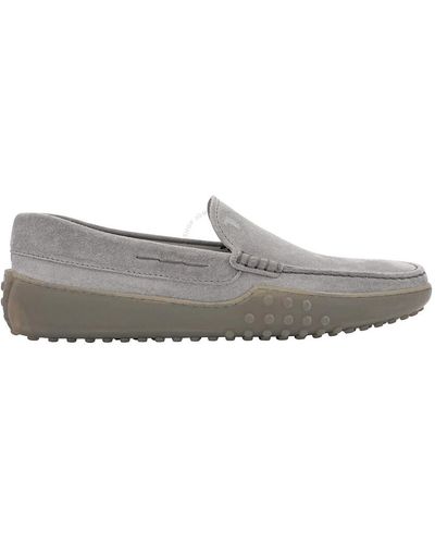 Tod's Suede Gommino Loafers - Grey