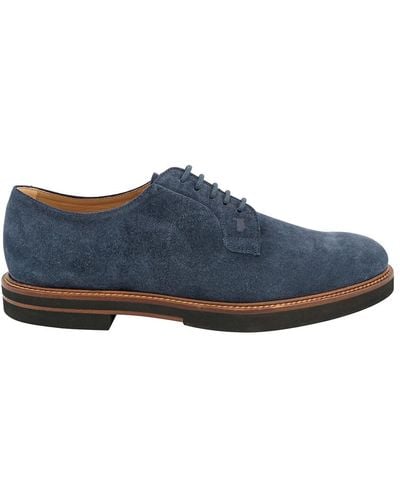 Tod's Galaxy Suede Lace-up Derby Shoes - Blue
