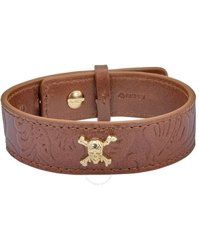S.t. Dupont Disney's Pirates Of The Caribbean Brown Leather Bracelet