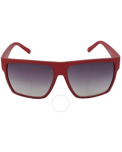 Guess Factory Gradient Browline Sunglasses Gf0158 67b 58 - Purple