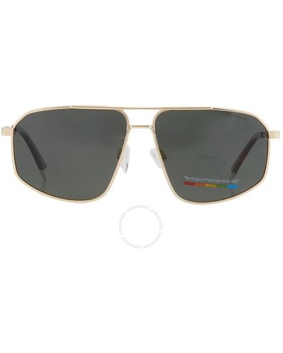 Polaroid Polarized Aviator Sunglasses Pld 4118/s/x 0aoz/uc 59 - Grey