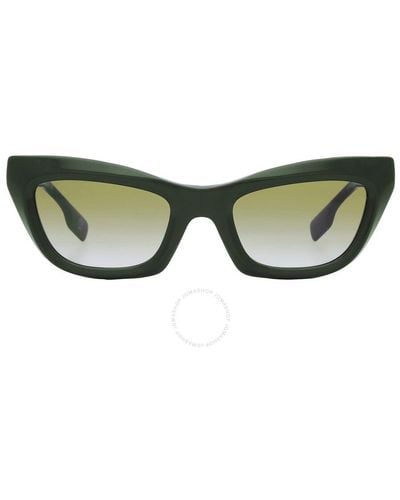 Burberry Gradient Cat Eye Sunglasses Be4409 40388e 51 - Green