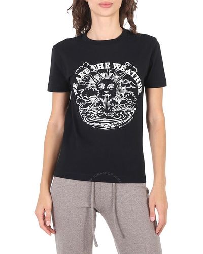 Stella McCartney "we Are The Weather" T-shirt - Black