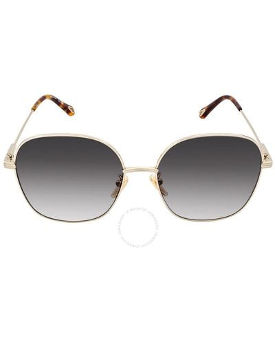 Chloé Grey Gradient Square Sunglasses - Multicolour