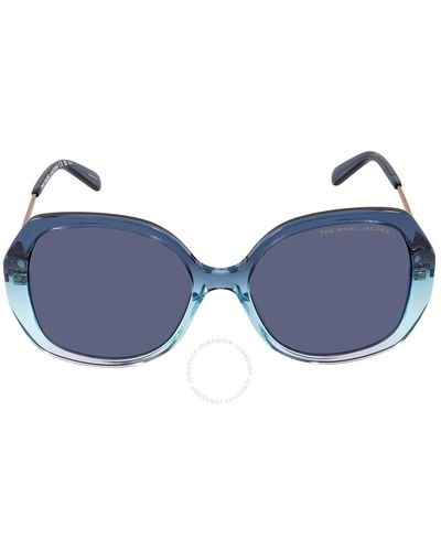 Marc Jacobs Geometric Sunglasses Marc 581/s 0zx9/ku 55 - Blue