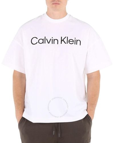 Calvin Klein Bright Bold Logo Institutional Tee - White