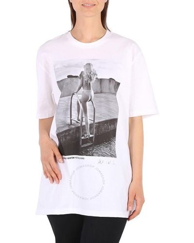 Wolford Short-sleeve Newton Cotton T-shirt - White