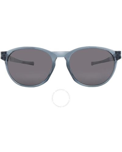 Oakley Reedmace Prizm Black Polarized Oval Sunglasses Oo9126 912606 54 - Grey