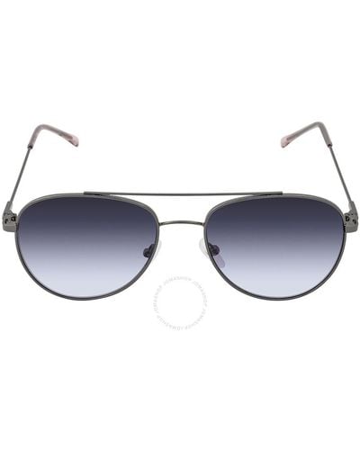 Calvin Klein Blue Gradient Pilot Sunglasses