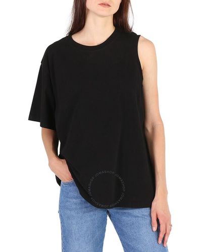 Agolde Della Asymmetrical T-shirt - Black