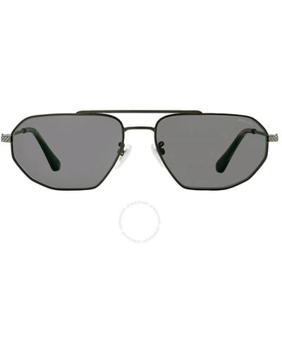 Police Gray Navigator Sunglasses Splf66m 08fk 58