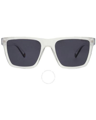 Polaroid Core Polarized Grey Square Sunglasses Pld 6176/s 0900/m9 54 - Blue