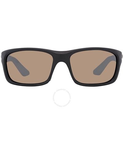 Costa Del Mar Jose Pro Copper Silver Mirror Polarized Glass Sunglasses 6s9106 910603 62 - Brown