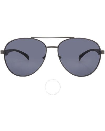 Kenneth Cole Smoke Pilot Sunglasses Kc1318 08a 58 - Blue