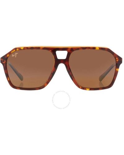 Maui Jim Wedges Hcl Bronze Navigator Sunglasses H880-10 57 - Brown