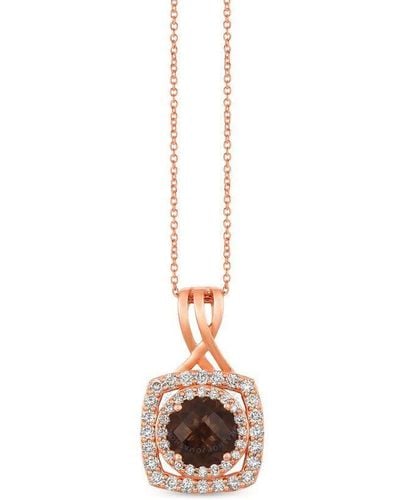 Le Vian Chocolate Quartz Collection Necklaces Set - Metallic