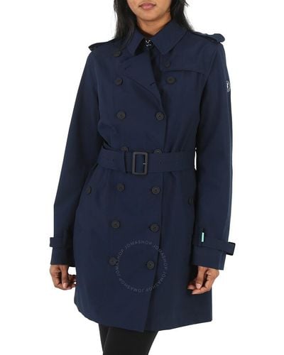 Save The Duck Blue Black Audrey Trench Jacket