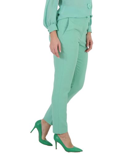 Moschino Heart-button Tailored Trousers - Green