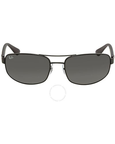 Ray-Ban Gray Classic Rectangular Sunglasses Rb3445 006/11
