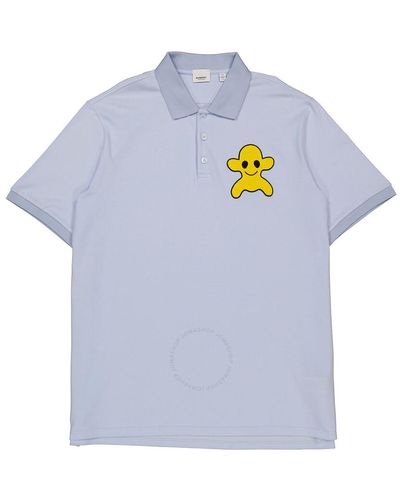 Burberry Pale Clarkwood Monster Graphic Polo Shirt - Blue