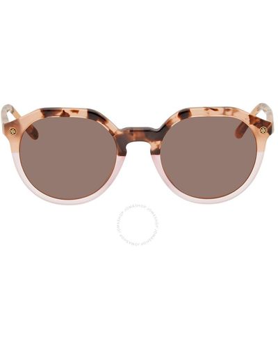 Tory Burch Oval Sunglasses Ty7130 175473 52 - Brown