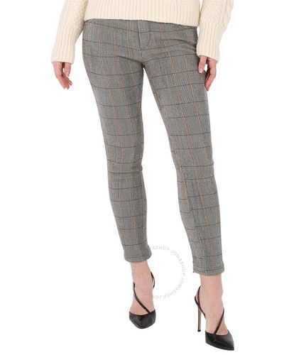 Chloé Checked Tousers - Grey