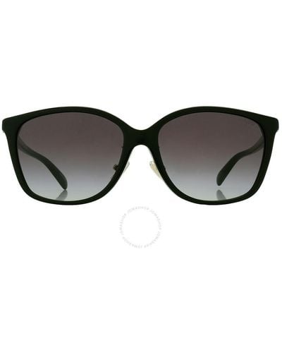 COACH Gradient Square Sunglasses Hc8361f 50028g 57 - Black