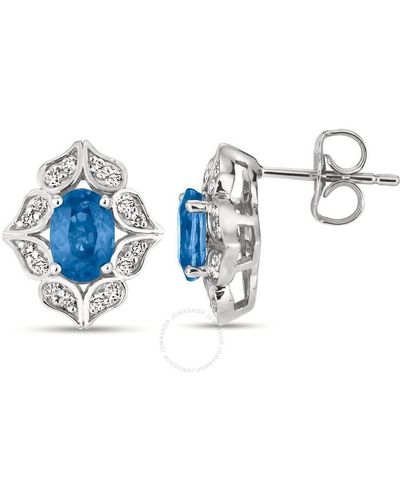 Le Vian Berry Sapphire Earrings Set - Blue