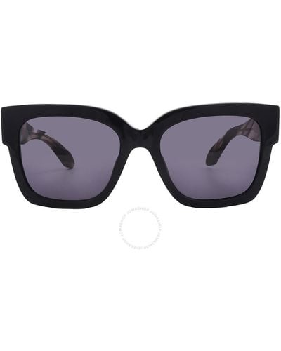 Carolina Herrera Grey Square Sunglasses Shn635 0700 54 - Black