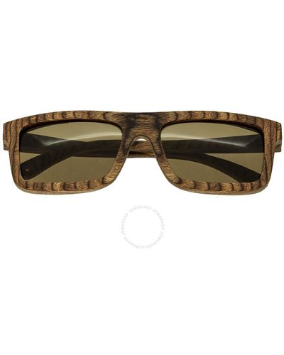 Spectrum Burrow Wood Sunglasses - Brown