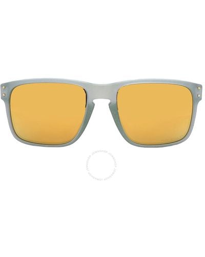 Oakley Holbrook Re-discover Prizm 24k Polarized Square Sunglasses Oo9102 9102y0 57 - Yellow