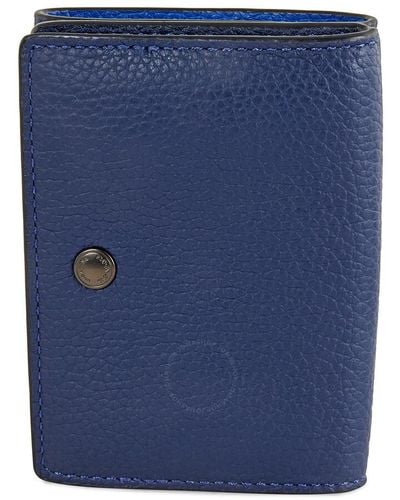 COACH Origami Colorblock Leather Coin Wallet - Blue