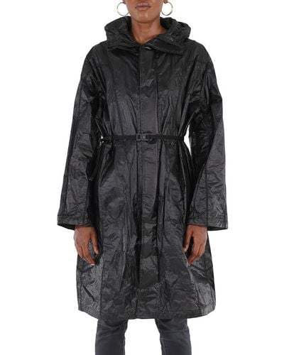 Moncler Genius Ciklon Hooded Rain Coat - Black