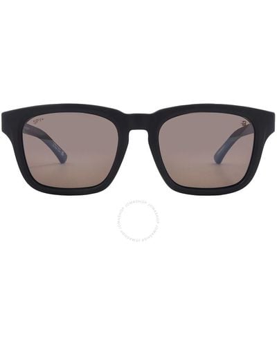 Spy Saxony Polarized Black Mirror Square Sunglasses 6700000000217 - Brown