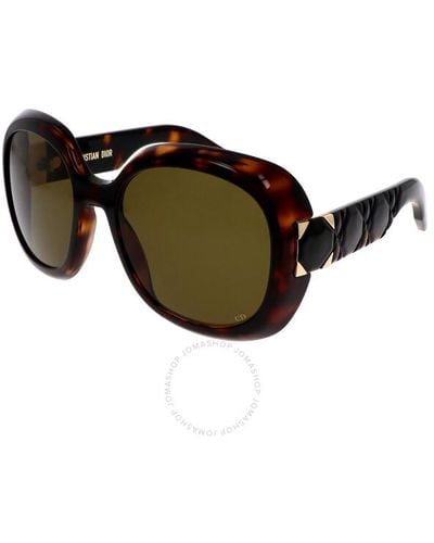 Dior Green Round Sunglasses Lady R21 Cd40114i 52n 58 - Black