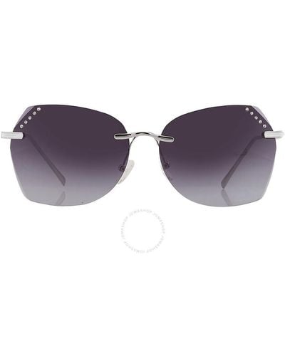 Guess Factory Smoke Gradient Butterfly Sunglasses Gf0384 10b 61 - Blue