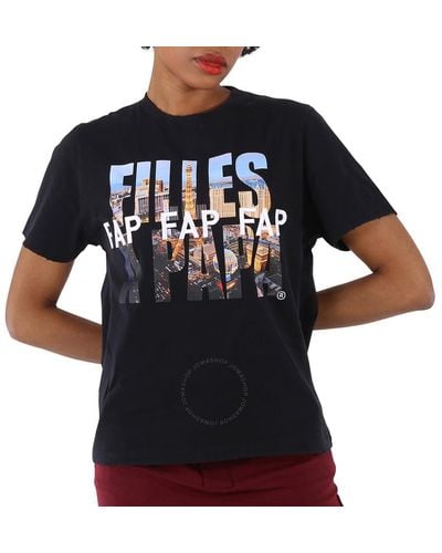 Filles A Papa T-shirt Distressed Tee Vegas - Black