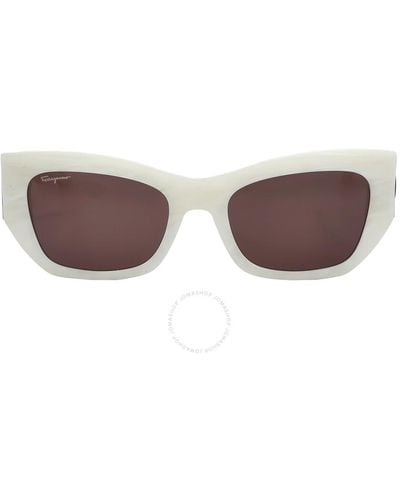 Ferragamo Amber Cat Eye Sunglasses Sf1059s 278 54 - Brown