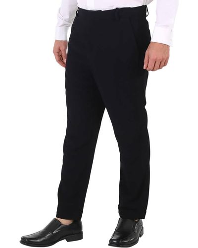 Balmain Straight-leg Crepe Trousers - Black