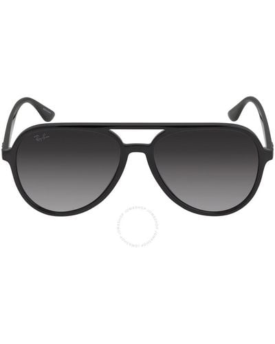 Ray-Ban Gray Gradient Aviator Sunglasses Rb4376 601/8g 57