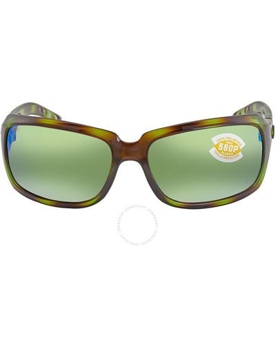 Costa Del Mar Cta Del Mar Isabela Mirror Polarized Polycarbonate Sunglasses - Green