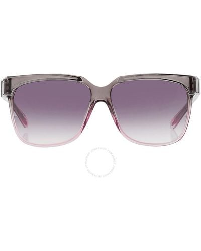 Yohji Yamamoto X Linda Farrow Grey Gradient Square Sunglasses Yy16 Thorn C4 - Purple