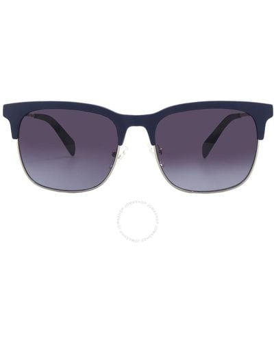 Guess Factory Gradient Blue Rectangular Sunglasses Gf0225 91w 54 - Purple