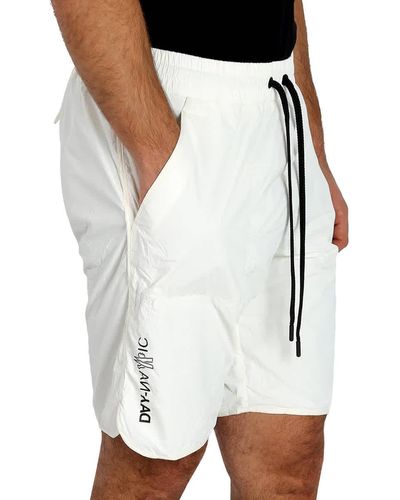 Moncler Drawstring Bermuda Nylon Shorts - White