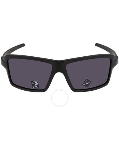 Oakley Cables Prizm Grey Rectangular Sunglasses - Blue