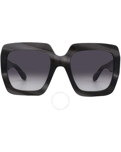 Carolina Herrera Grey Butterfly Sunglasses Shn636 0796 55