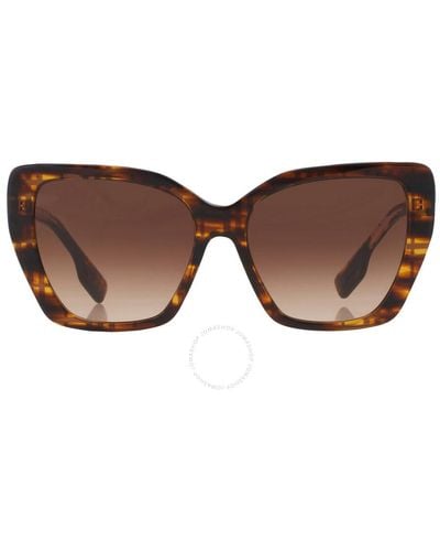 Burberry Tamsin Gradient Butterfly Sunglasses Be4366 398113 55 - Brown