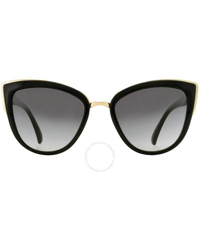 Guess Factory Smoke Gradient Cat Eye Sunglasses Gf0313 01b 55 - Black